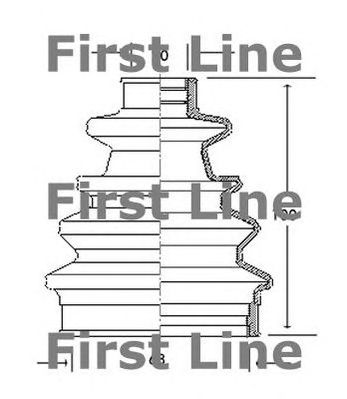 FIRST LINE fcb2040 -  Пыльник, приводной вал